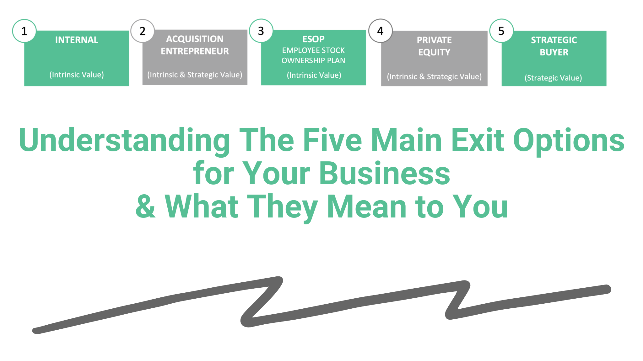 Understanding The Five Main Exit Options for Your Business and What