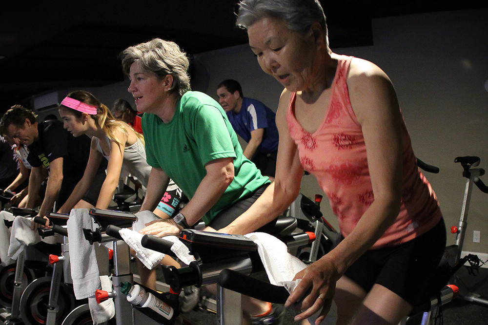 cycling class at CRUfit