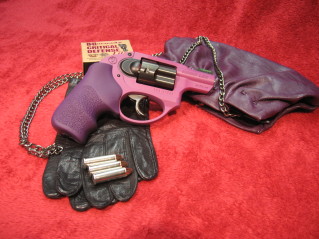Ruger LCR with a purple grip