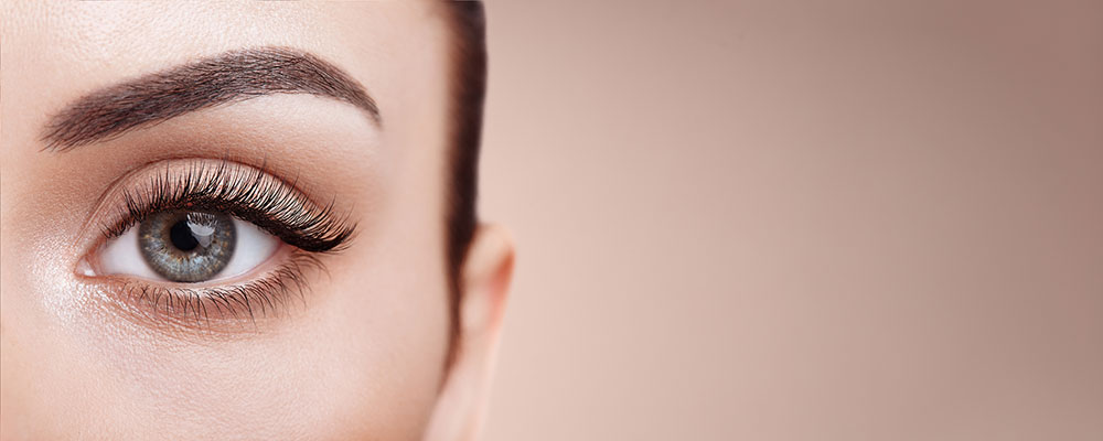 closeup of a woman's eye