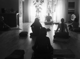 meditation class in session at indigo yoga & pilates in walnut creek