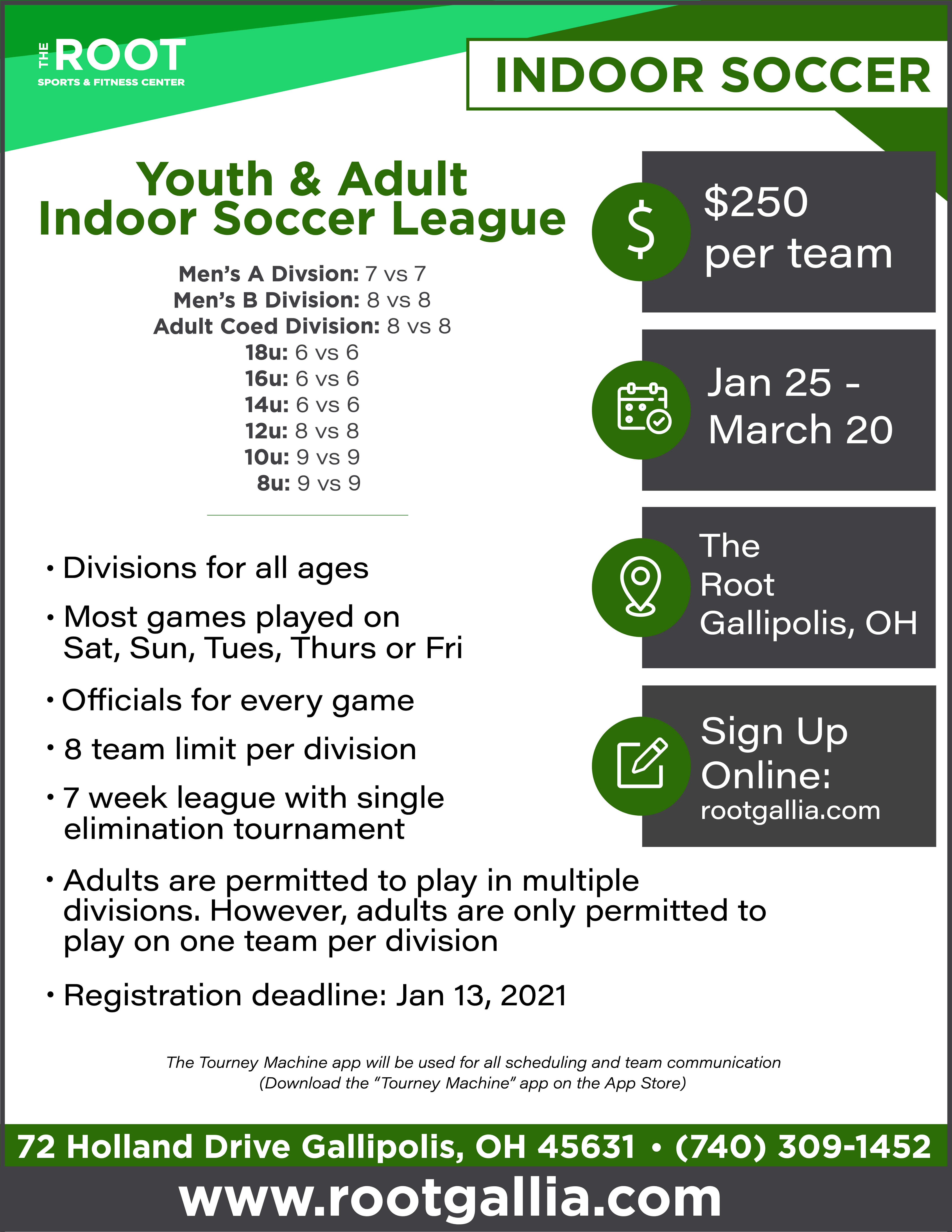 Youth Sports The Root Sports & Fitness Center Gallipolis