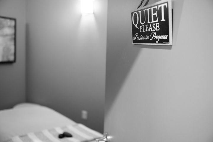 Quiet massage studio
