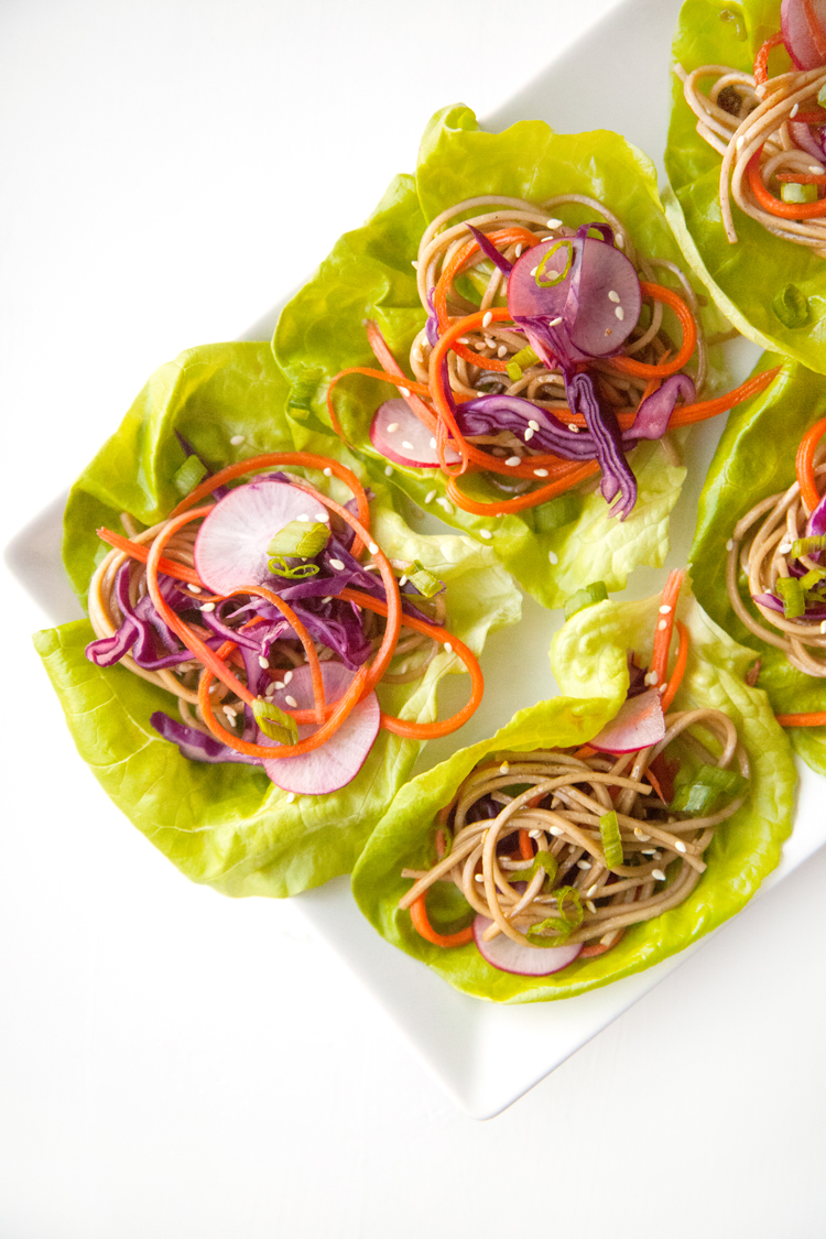 Tasty Tuesday Recipe Lettuce Wraps with Vegetables & Noodles
