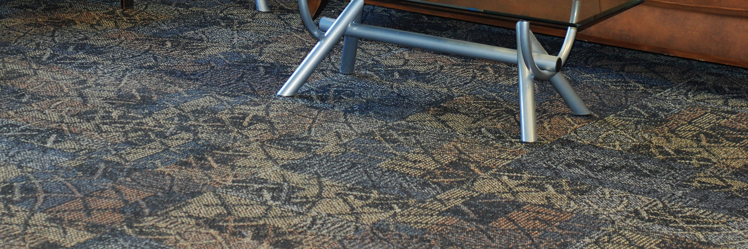 Carpet tile in a waiting room
