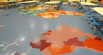earth map flooring