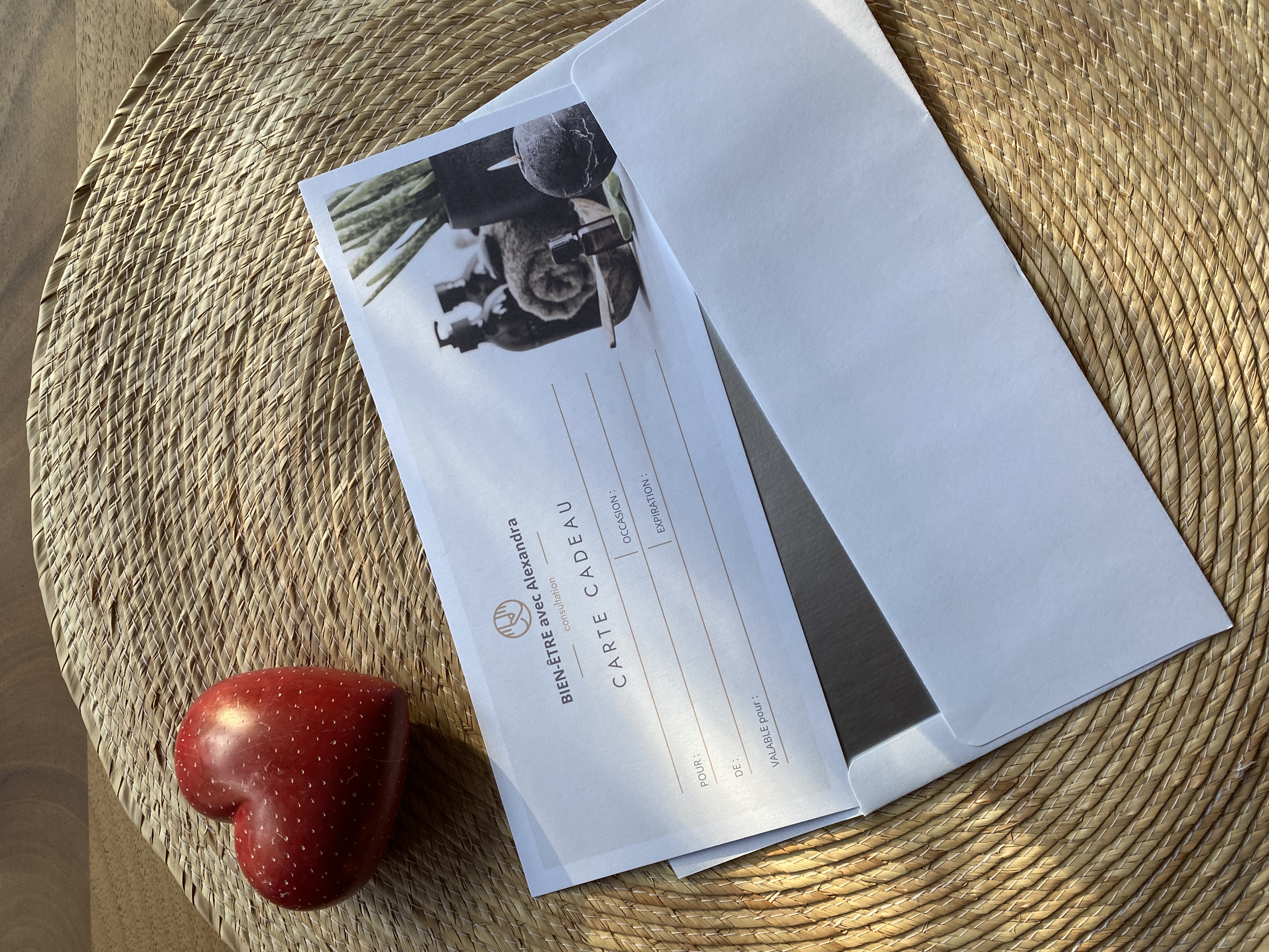 Carte cadeau coeur