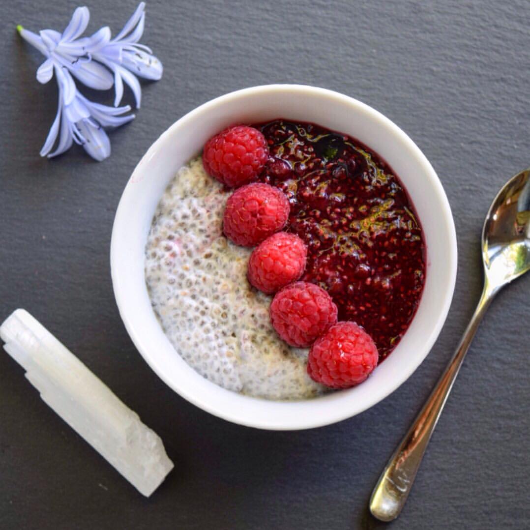 Chia Pudding with Berry Chia Jam