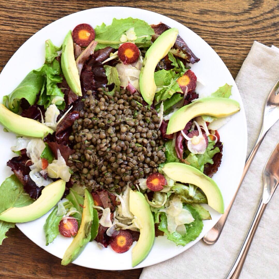 French Lentil Salad with Carrots & Fennel*