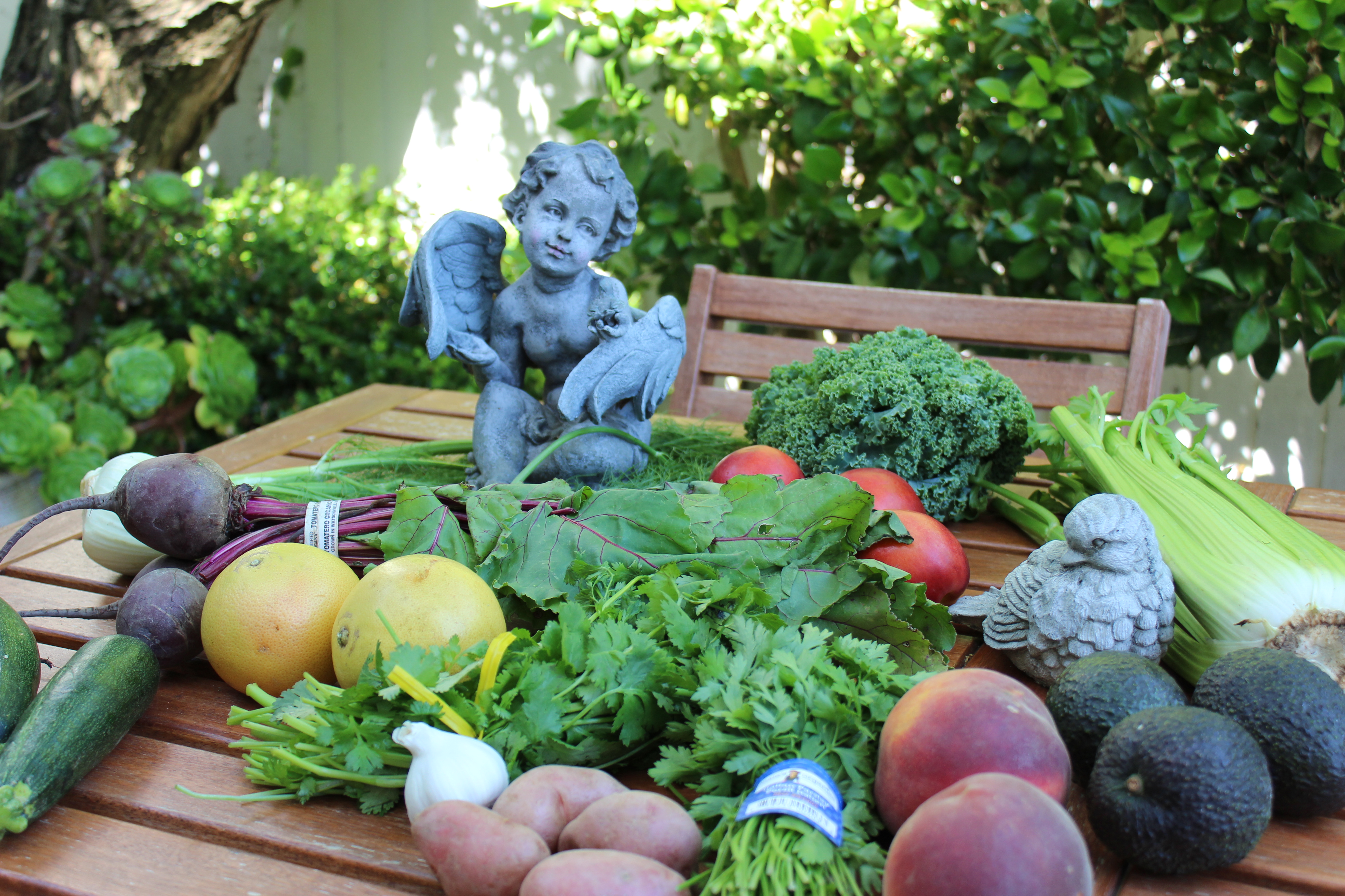 Produce with Angel & Bird
