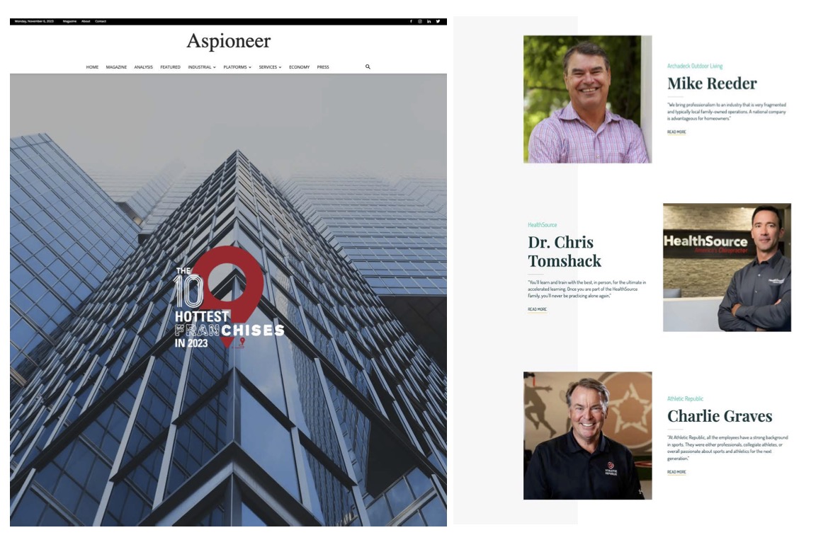 Aspioneer - 10 Hottest Franchises - Athletic Republic copy