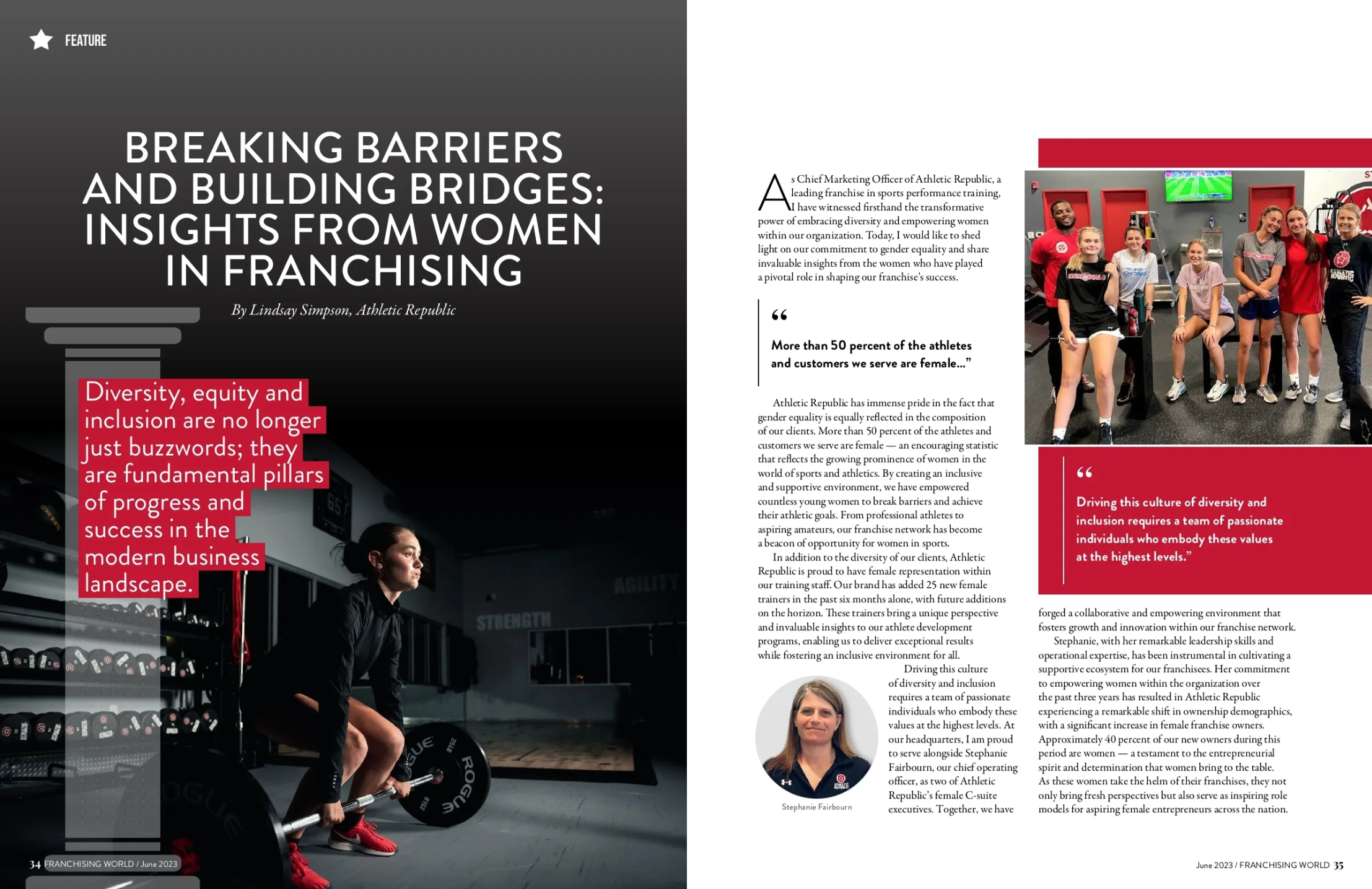 IFA's Franchising World Magazine - AR Feature