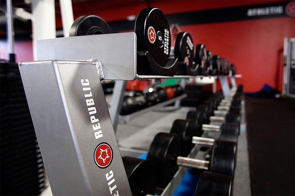 weight-rack at athletic republic