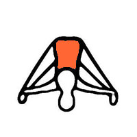 Standing Separate Leg Stretching Pose