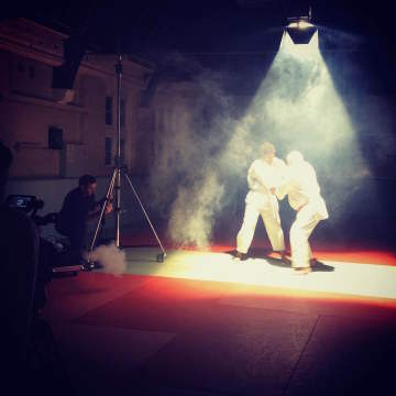 Camera Crew Filming at The Budokwai in London