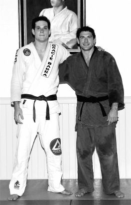 Man Stretching Before Practicing Brazilian Jiu Jitsu