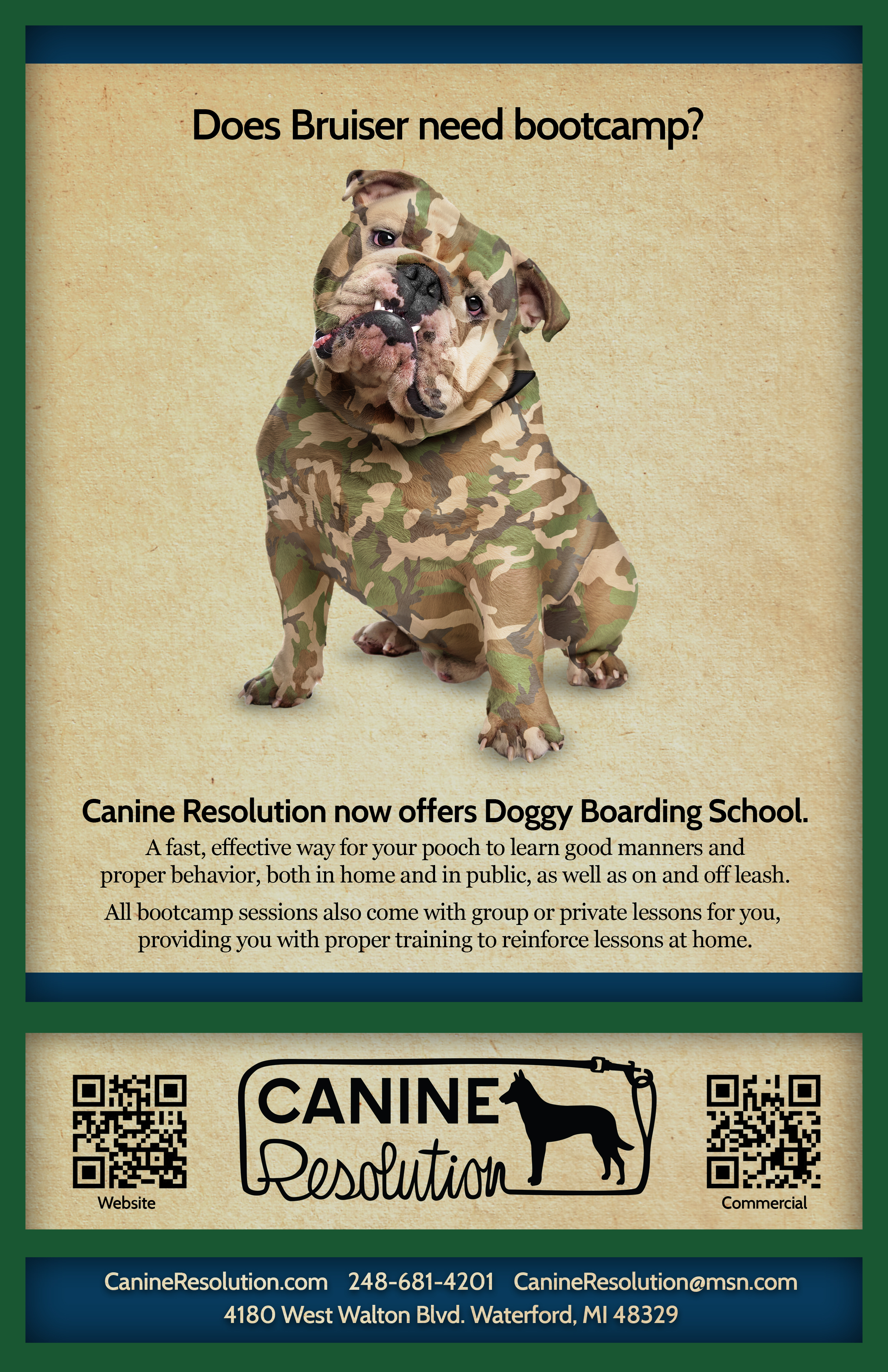 CanineRes Poster01 Bootcamp V2