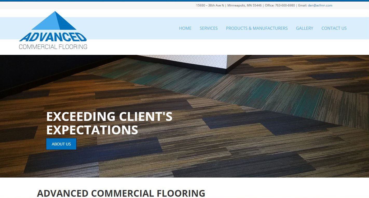 Flooring Contractor New Website design