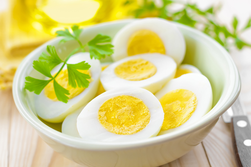 Egg hard boiled canva