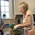 Evey cooking at women's circle cooking demo