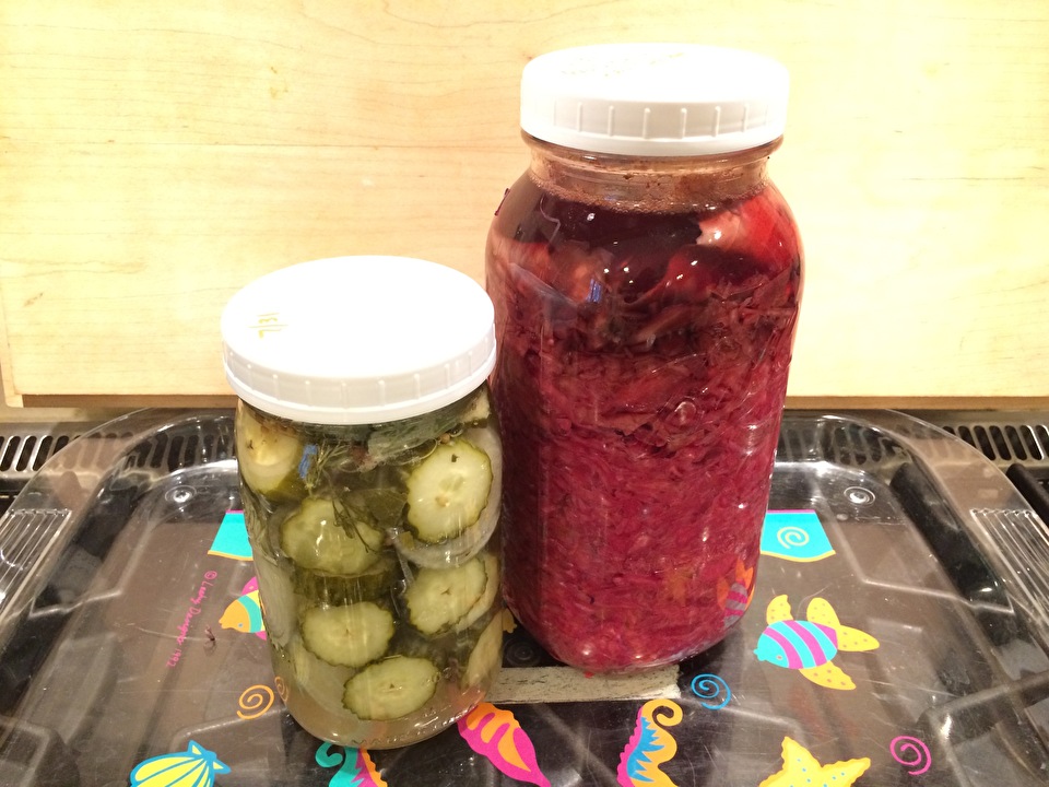 Pickles and sauerkraut