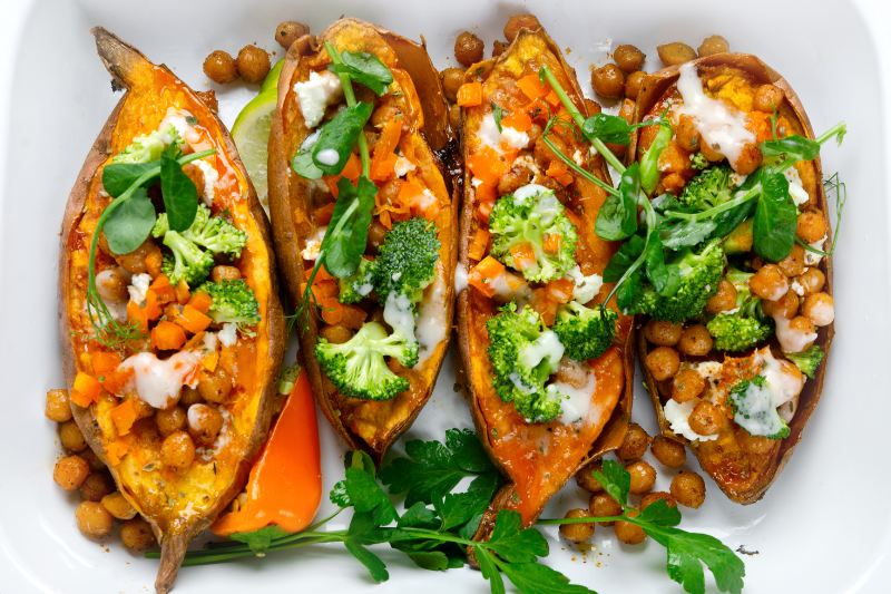 Sweet potato stuffed canva