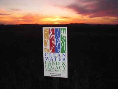 Nordby clean water legacy sign