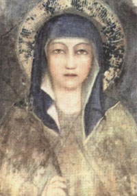 artist rendition of clare of assisi