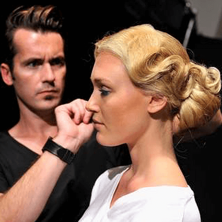 blonde-woman-updo