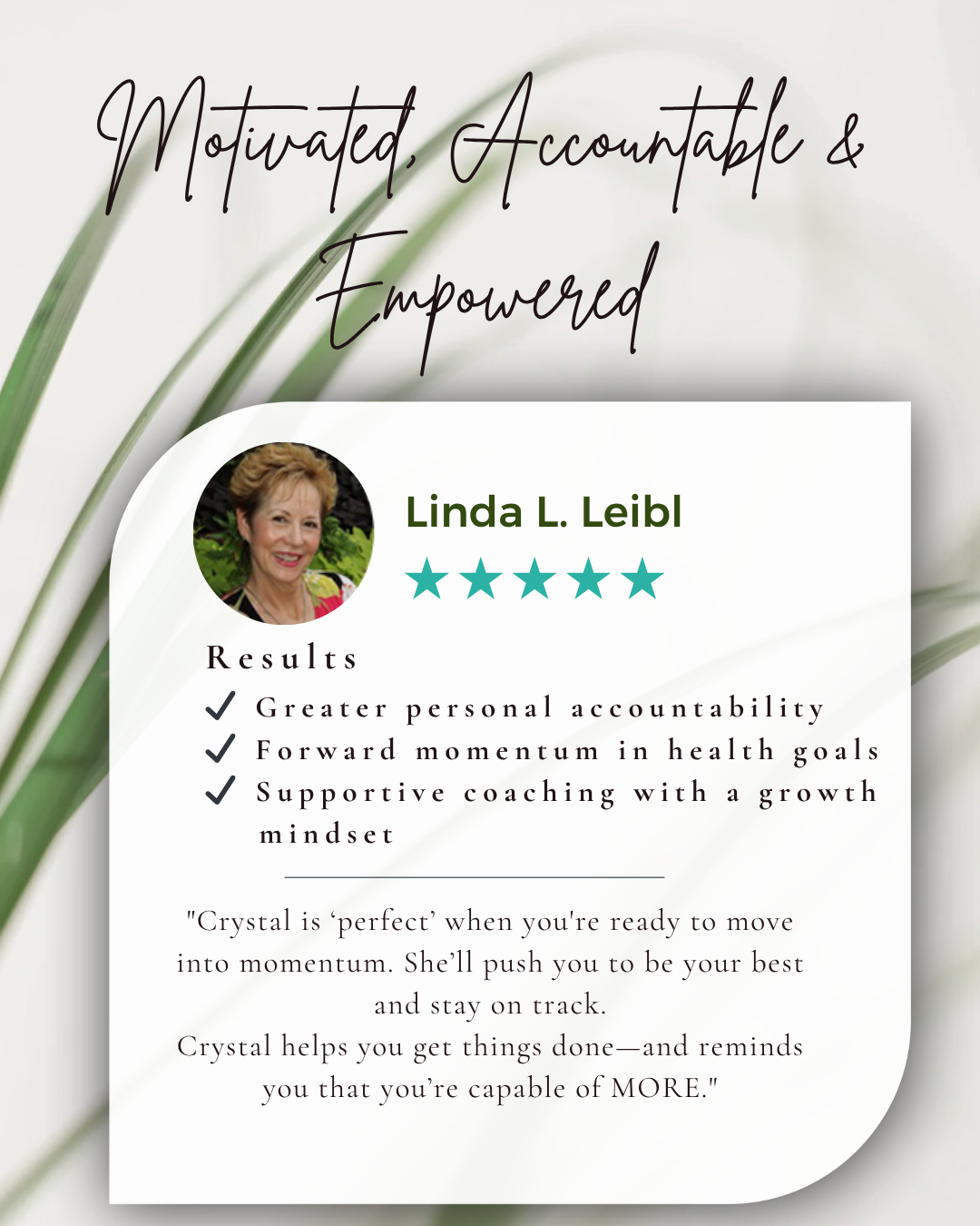 Linda_Empowered Testimonial
