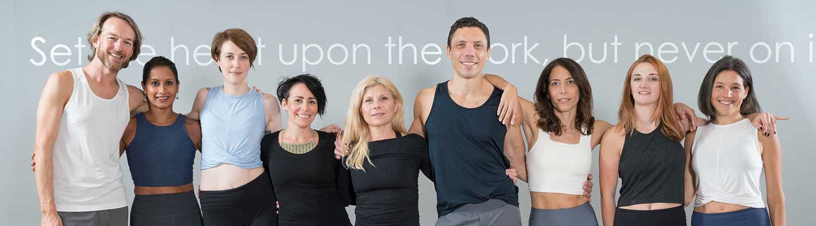 group of honor yoga instructors
