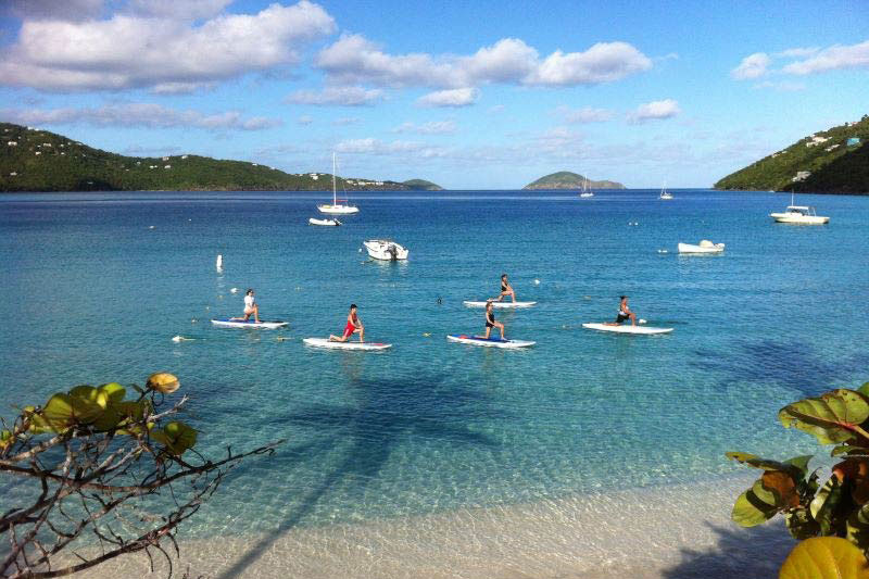 ocean-paddleboard-yoga with honor yoga