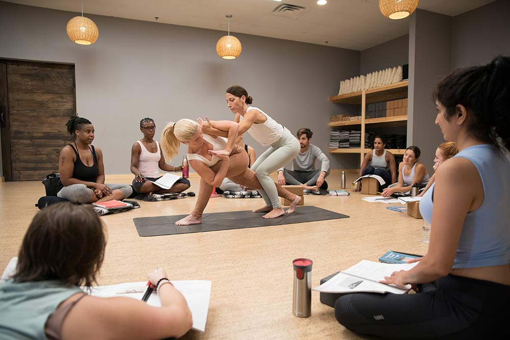 teacher training session at honor yoga