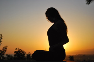 sunset yoga