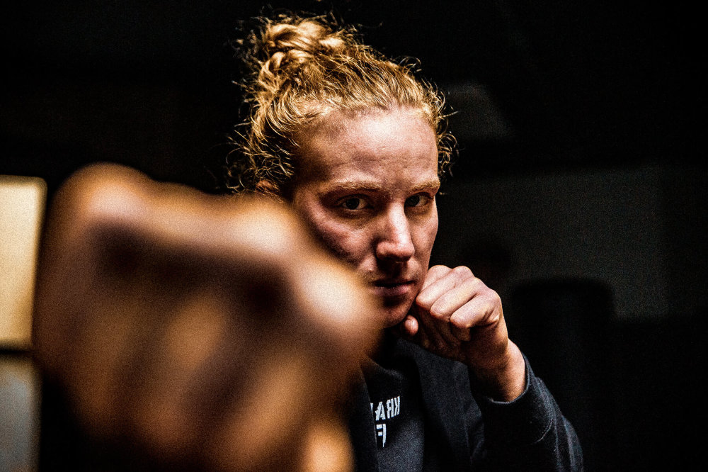 woman punch