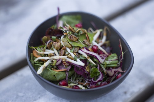 green salad with mixed vegetables 