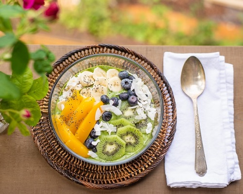 variety of immune supporting fruits in a bowl