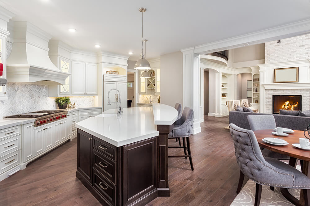 luxury kitchen cleaned with leora's healthy home
