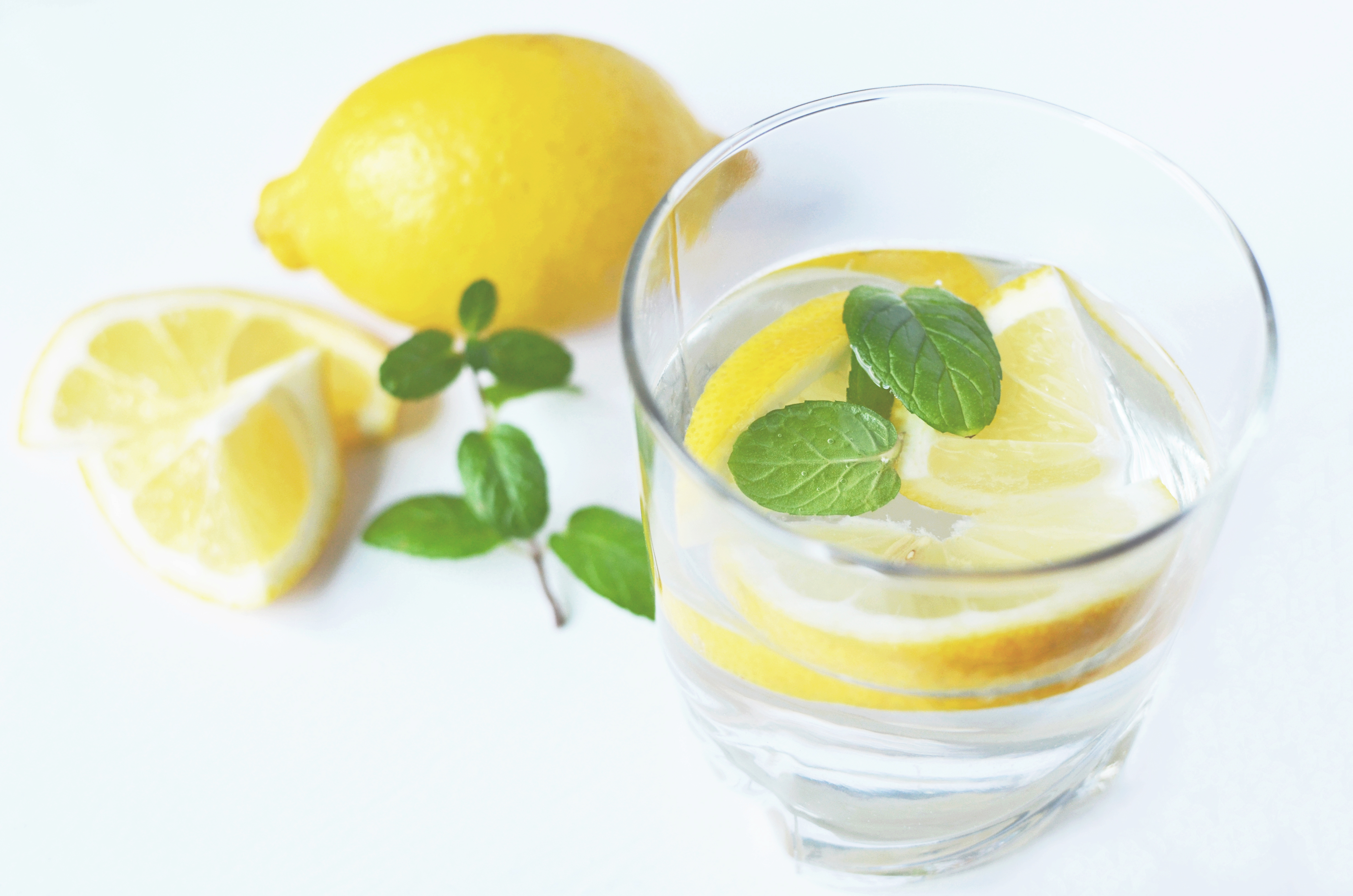 lemon water with herbs how to not eat all the things