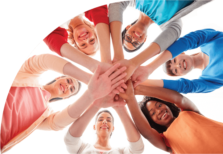 groups hands at Little Lukes