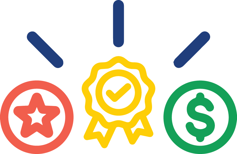 star award and dollar sign icon