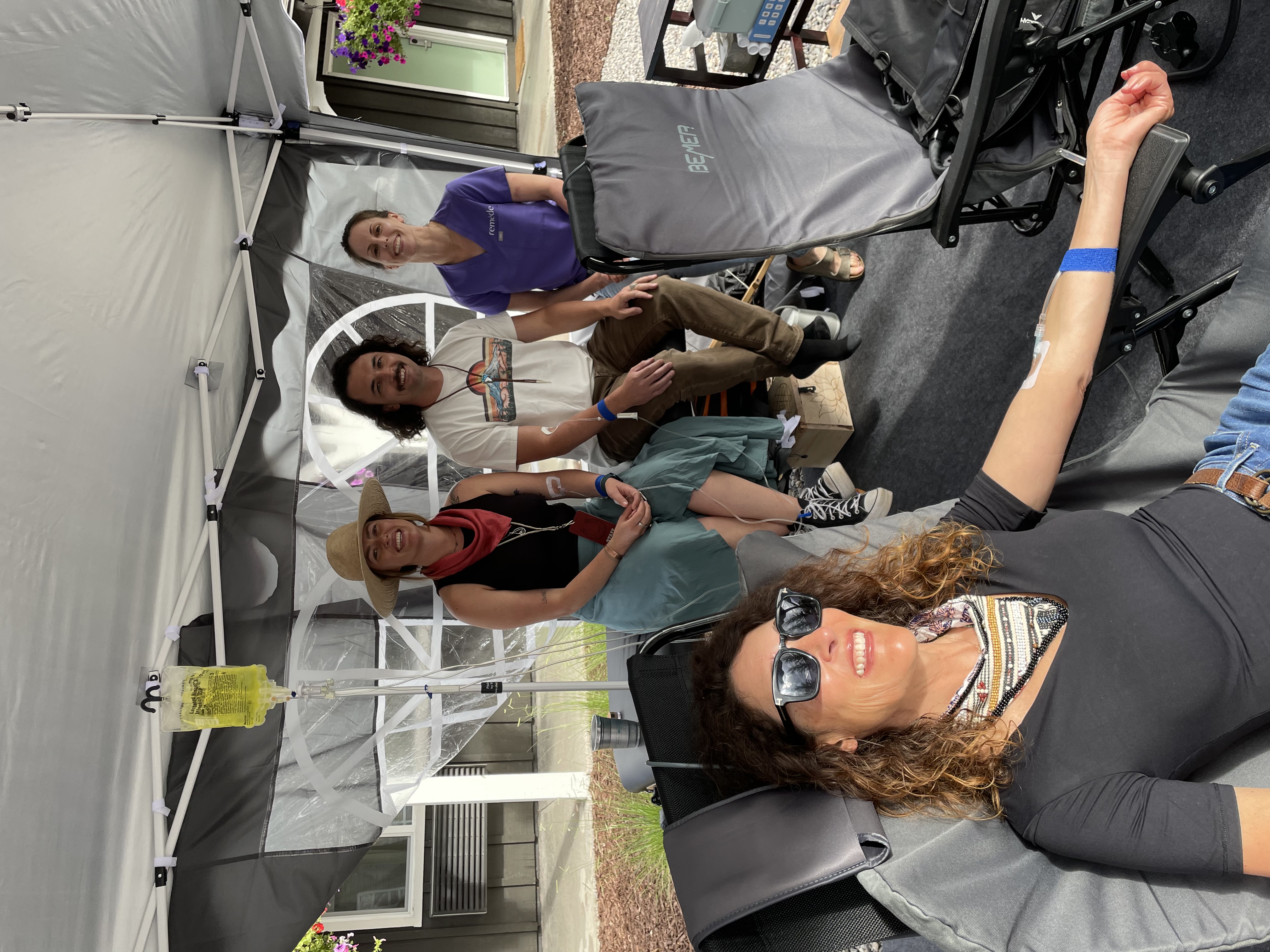 IVs in the tent
