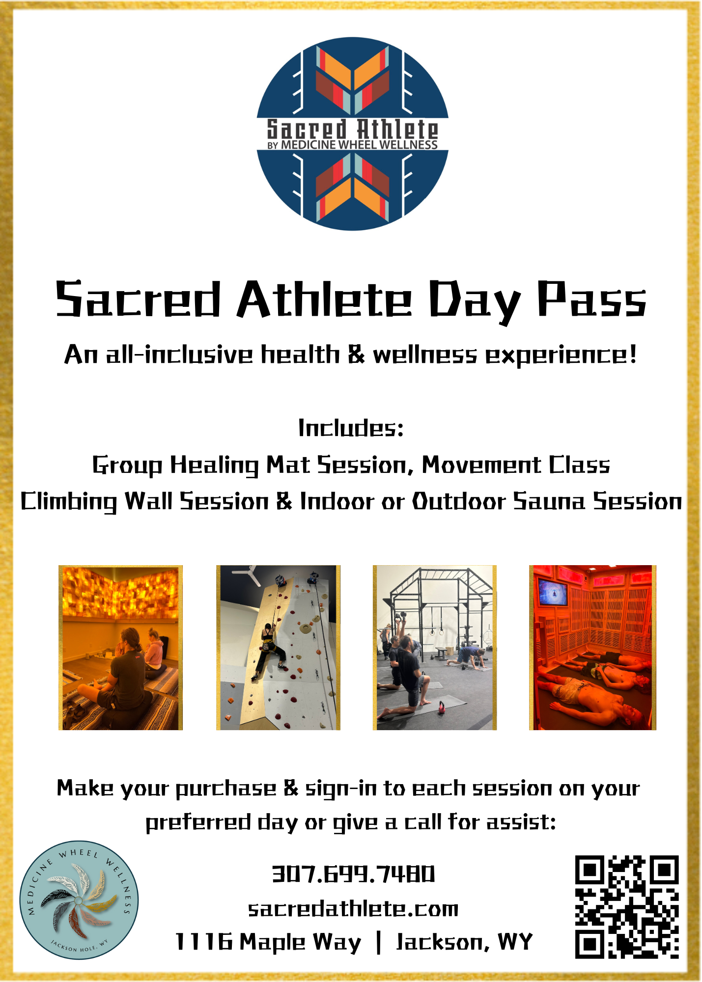 Sacred Athlete Day Pass