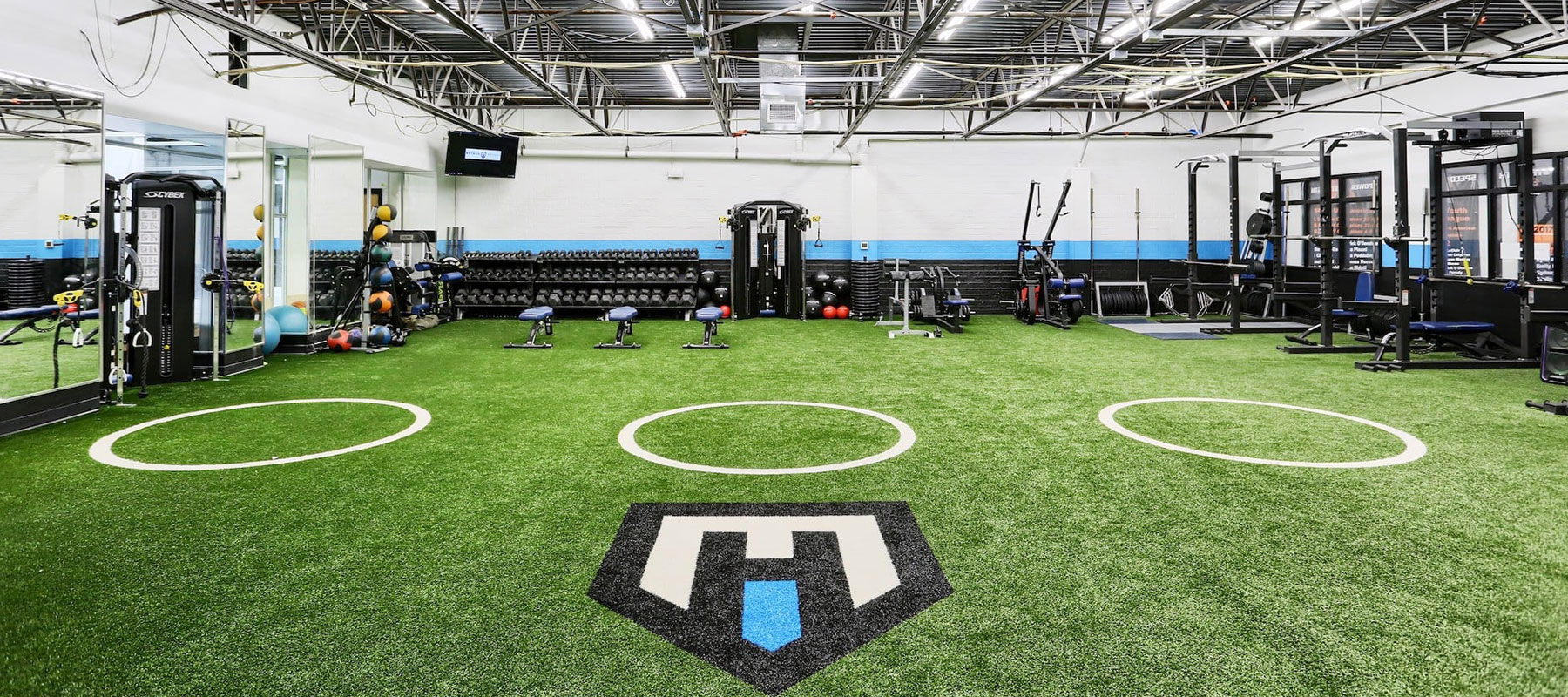 gym equipment on astroturf at method hockey