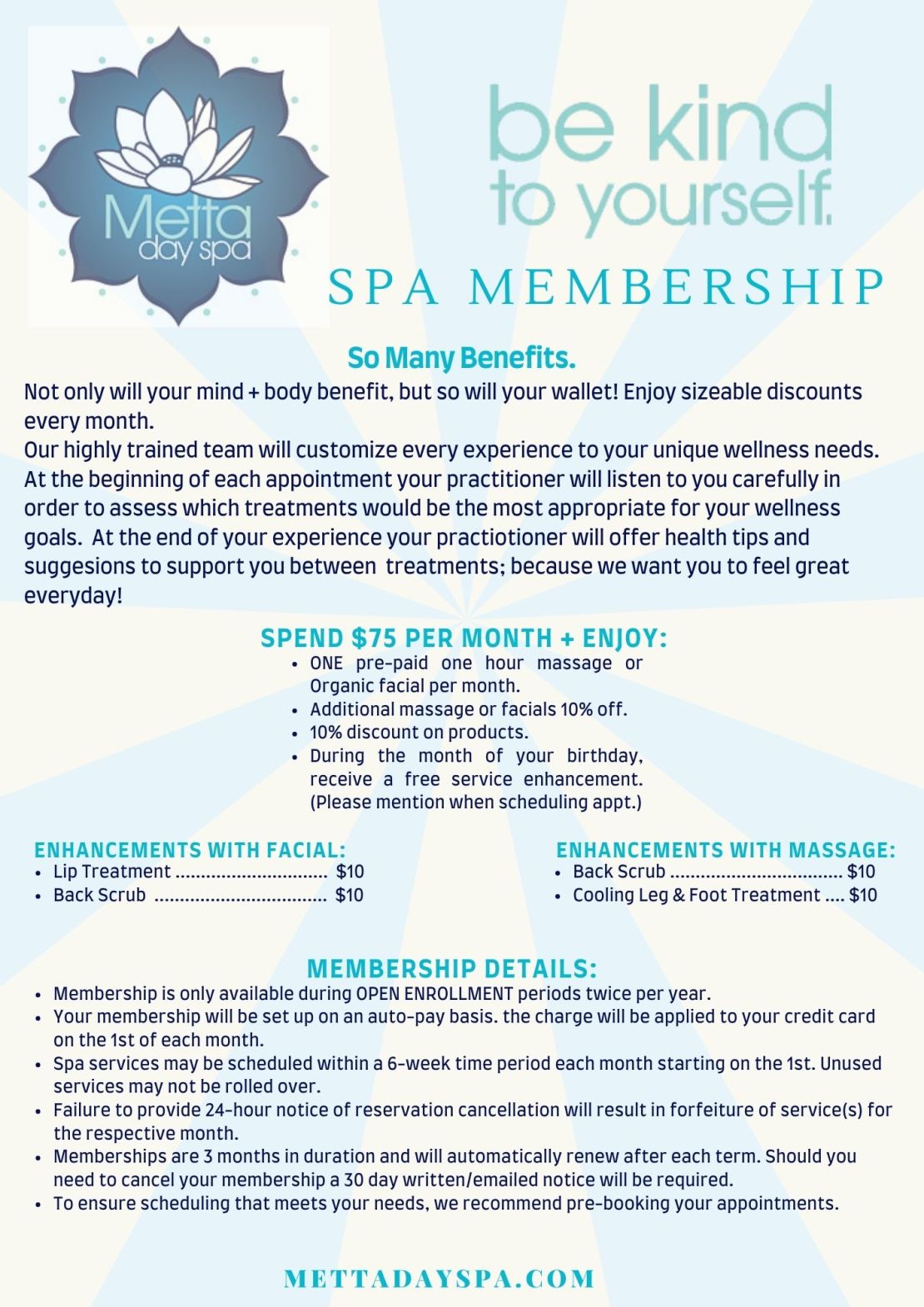 Spa Member Metta Day Spa Thomasville Ga 31792 