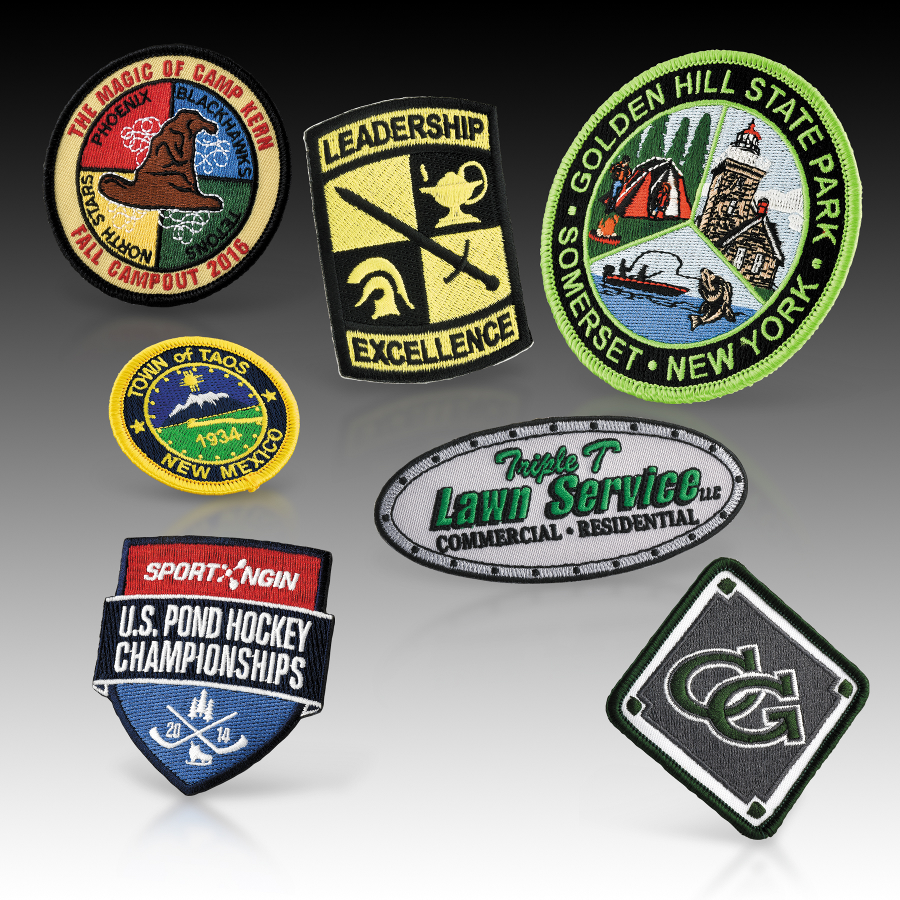 Embroidered Emblems Grouping