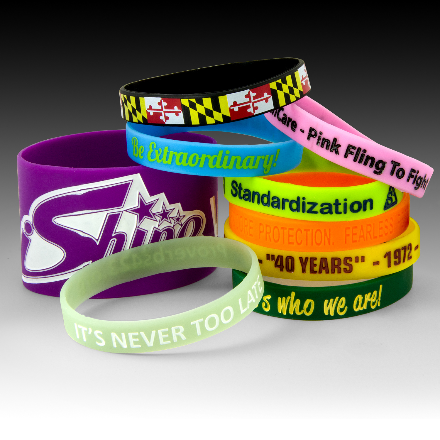 Customize your Silicone and Rubber Wristbands