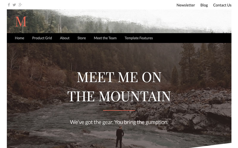 Mountain 2 template from LiveEdit