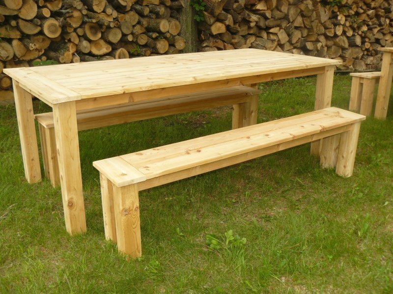Outdoor Cedar Tables