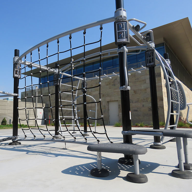 Outdoor Fitness Equipment at The Club at Moffett Towers II